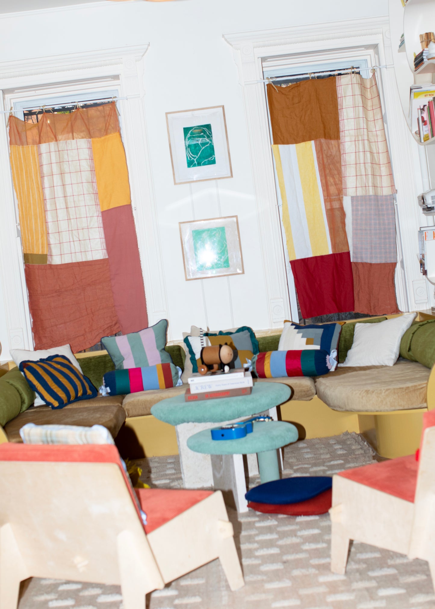 Patch Stripe Pillow