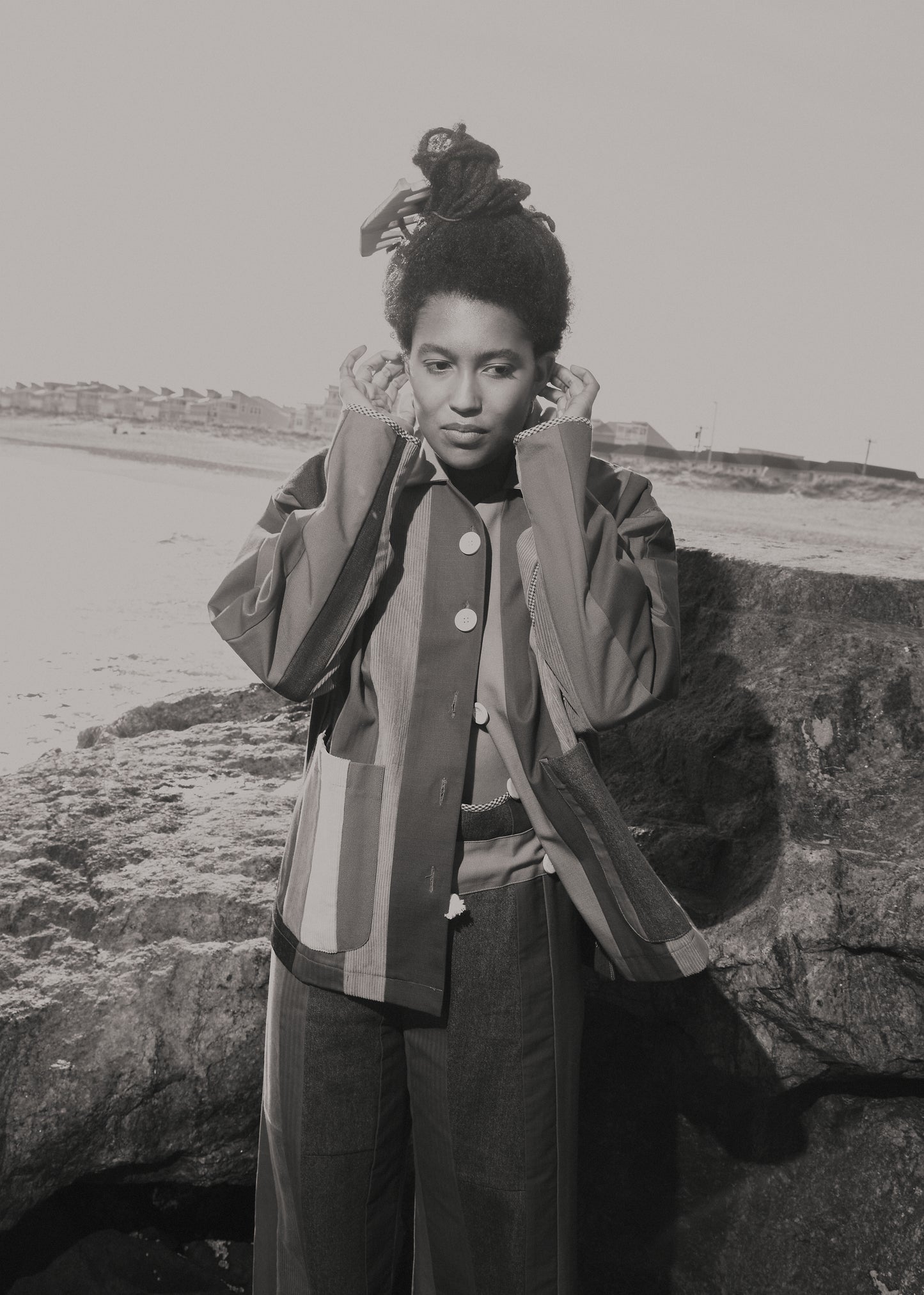 Patch-stripe Jacket