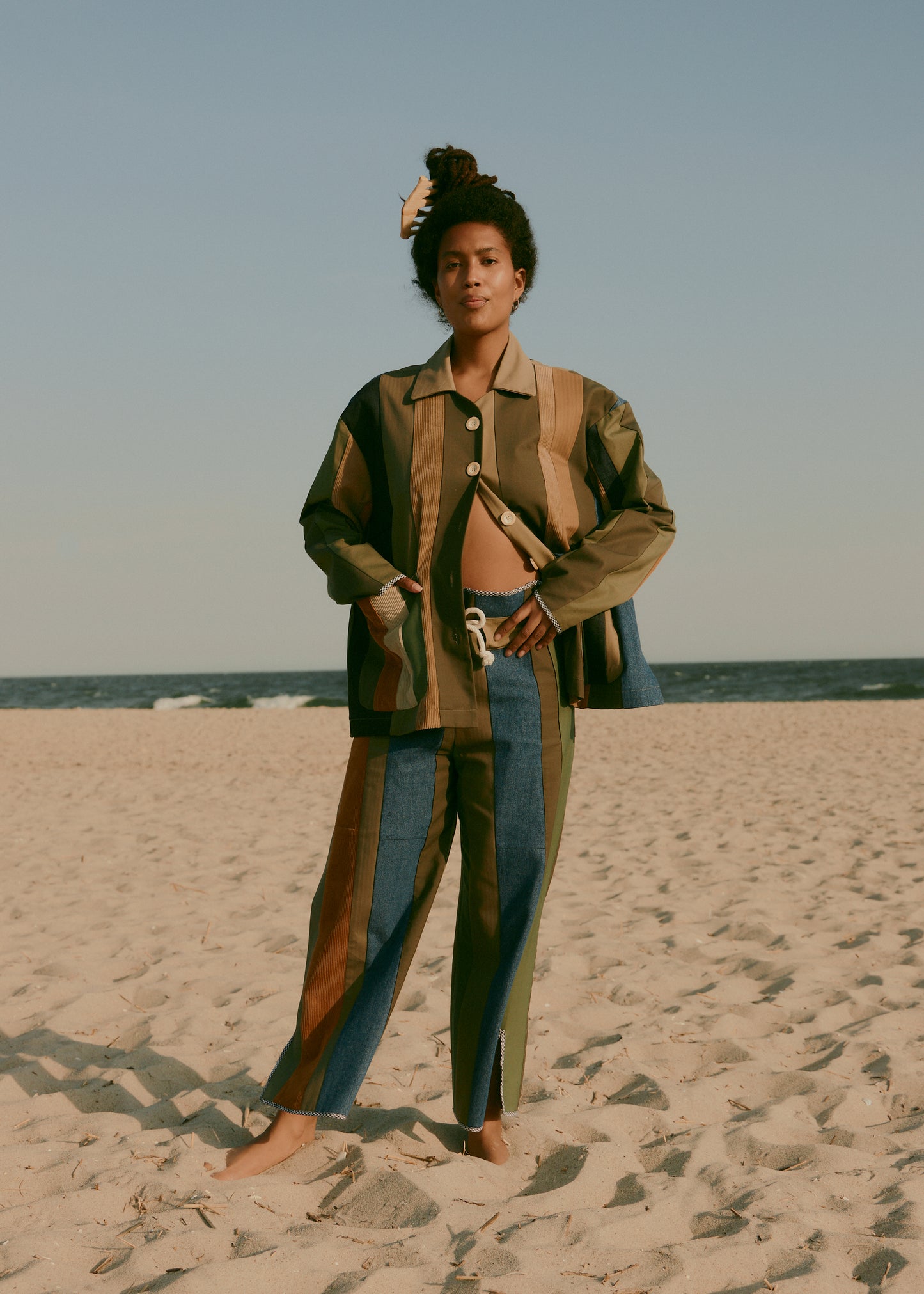 Patch-stripe Jacket