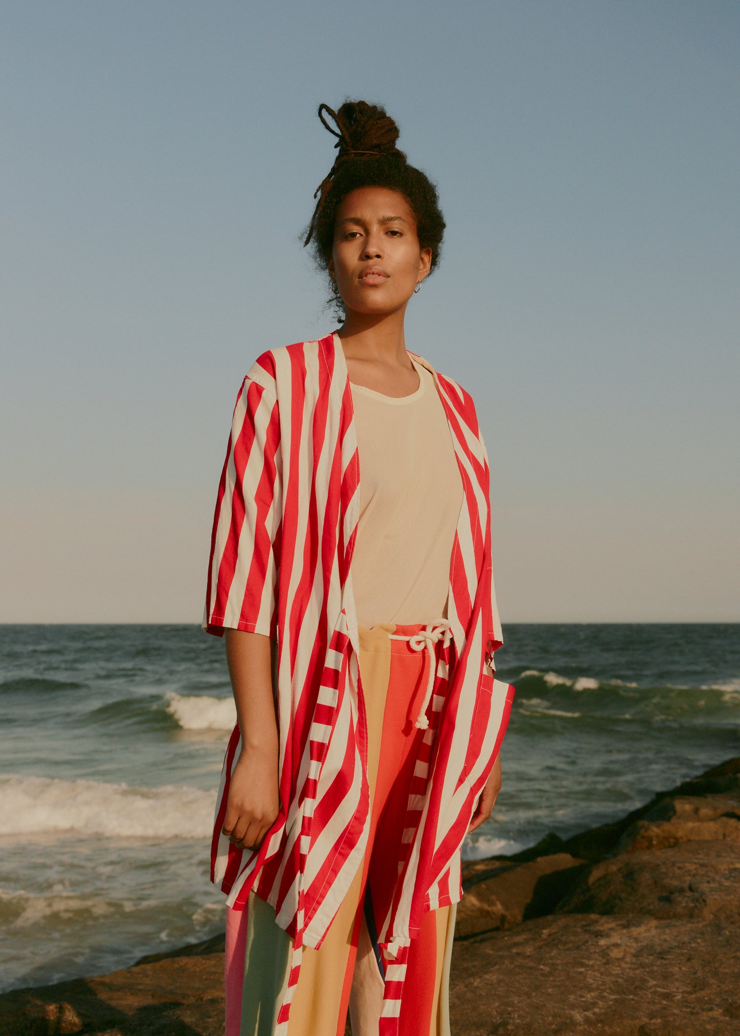 Vintage Striped Smock