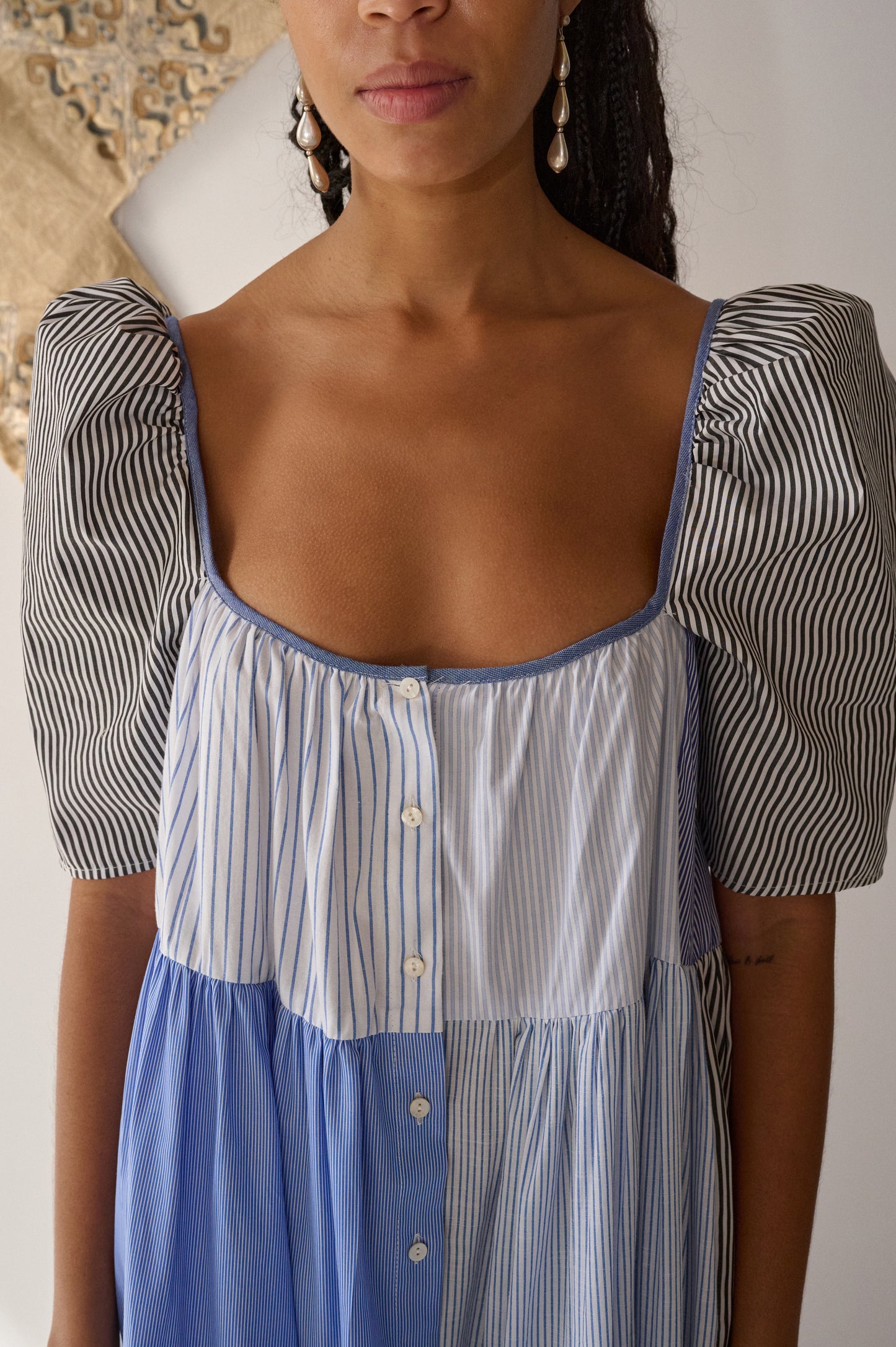 Amara Shirting Patchwork Dress