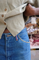 Vintage Linen Camp Shirt