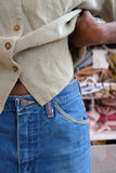 Vintage Linen Camp Shirt