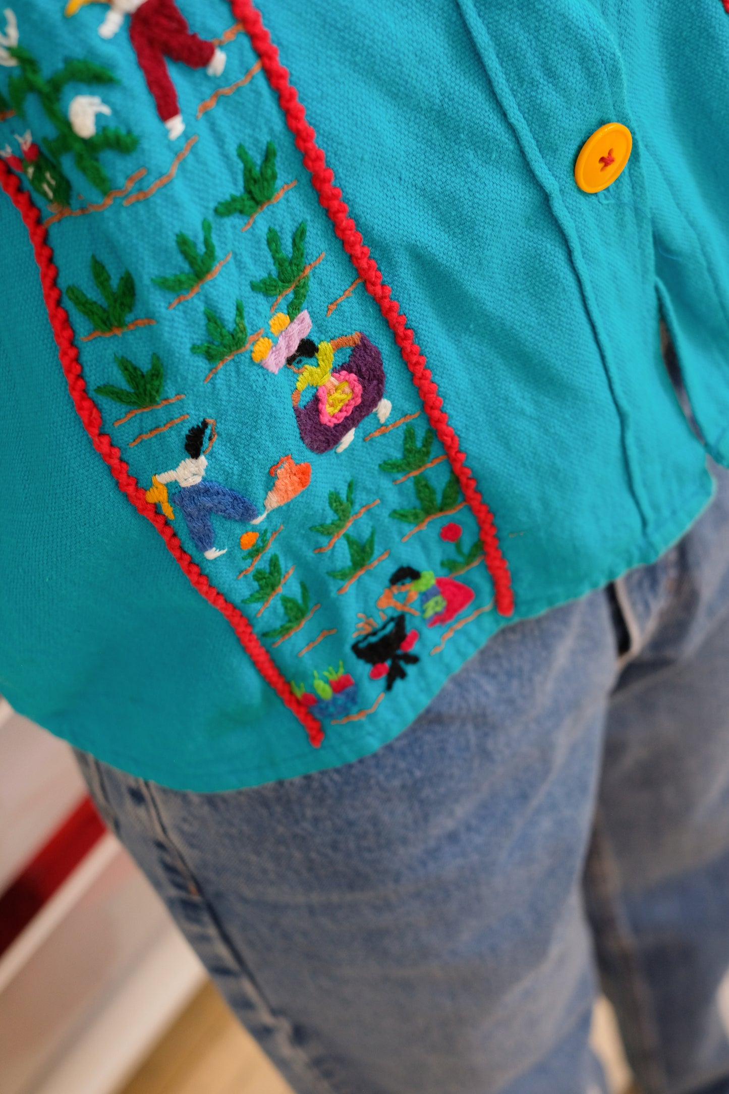Vintage Hand Embroidered Shirt