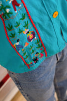 Vintage Hand Embroidered Shirt