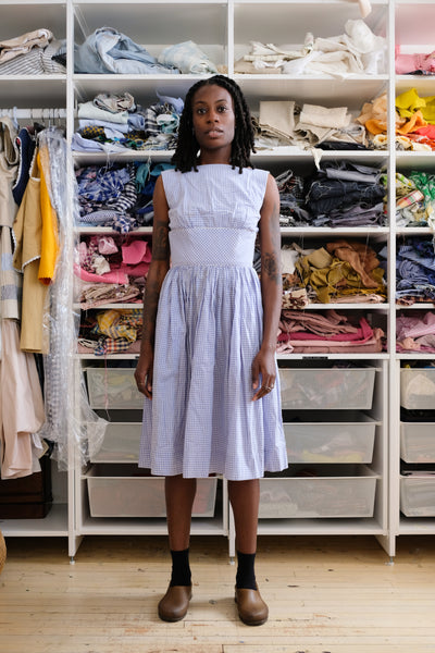 Vintage Cotton Gathered Dress