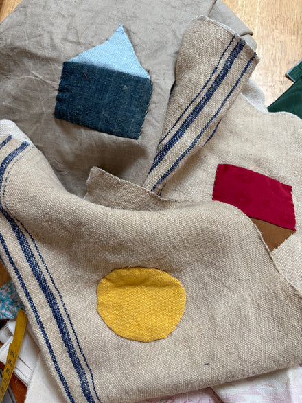 Cotton Applique Tea Towel