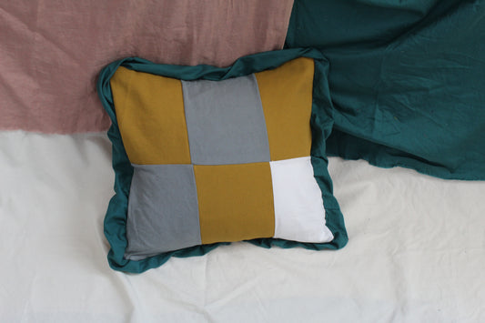 Windowpane Patch Pillow