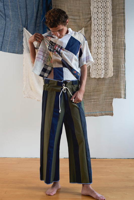 Patch-stripe Pants