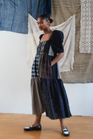 Amara Buttondown Patchwork Dress