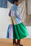 Muted Vibrant Patchworked Dress