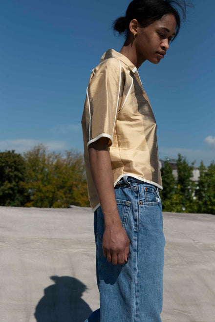 *Pre-Order* Navy Linen Chelsea Top