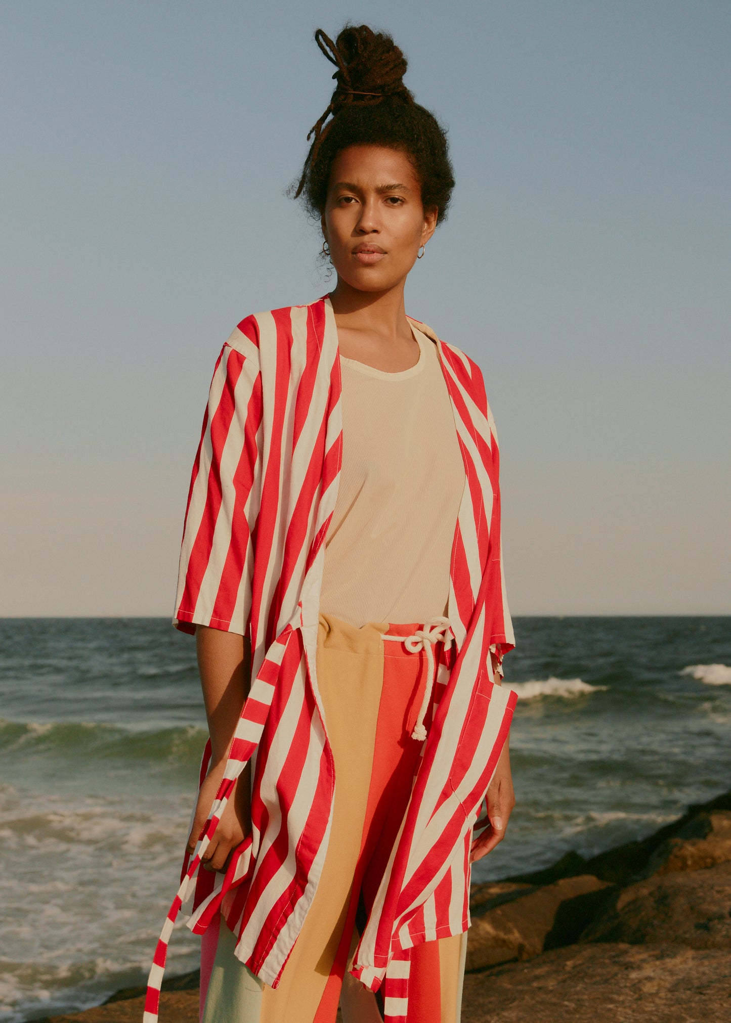 Vintage Striped Smock