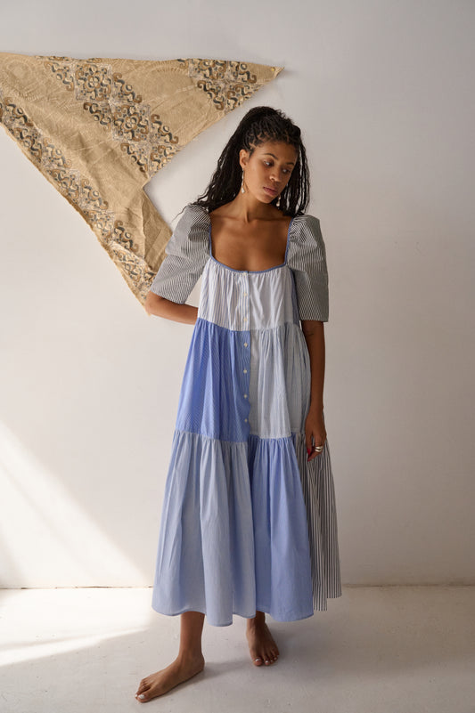 Amara Shirting Patchwork Dress