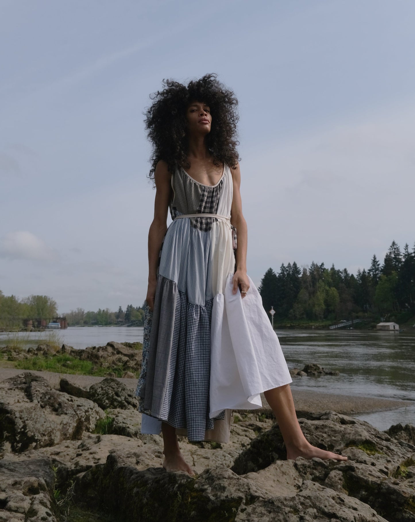 Kuba Patchworked Wrap Dress