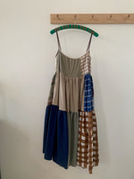 Neutral Patchworked Dress